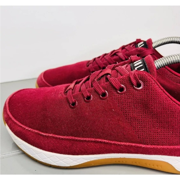 NOBULL Womens Canvas Trainers Size 8.5M Merlot/White/Gum Excellent Condition - Picture 7 of 15